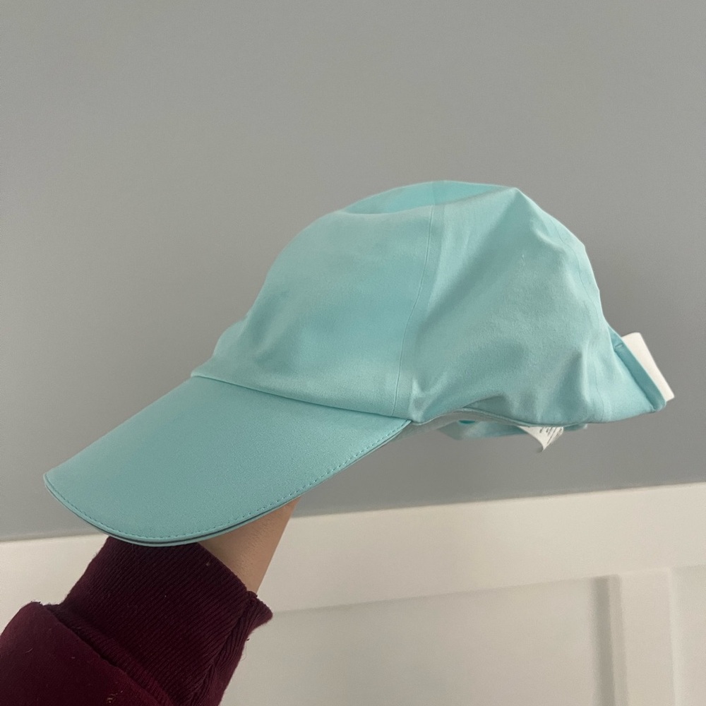 Lululemon Fast and Free light blue ponytail hat - Picture 4 of 6